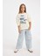 Kız Çocuk Disney Lilo & Stitch Relax Fit Bisiklet Yaka Sweatshirt C9516A824AU 8