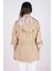 Goudot Kapüşonlu Mevsimlik Parka – Beli Büzgülü, Çıtçıt Detaylı CAMEL 7