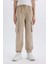 Erkek Çocuk Kargo Cepli Beli Bağcıklı Lastikli Paça Jogger Paça Gabardin Pantolon C6623A824AU 10