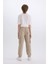 Erkek Çocuk Kargo Cepli Beli Bağcıklı Lastikli Paça Jogger Paça Gabardin Pantolon C6623A824AU 12
