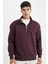 Comfort Regular Fit Rahat Kalıp Fermuarlı Dik Yaka Basic Düz Sweatshirt X7405AZ24AU 6