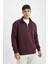 Comfort Regular Fit Rahat Kalıp Fermuarlı Dik Yaka Basic Düz Sweatshirt X7405AZ24AU 8