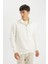 Comfort Regular Fit Rahat Kalıp Fermuarlı Dik Yaka Basic Düz Sweatshirt X7405AZ24AU 8