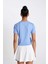 Fit Slim Fit Dar Kesim Bisiklet Yaka Arma Baskılı Sporcu Kısa Kollu Tişört C8369AX24HS 12