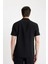 Modern Fit Yazlık Polo Yaka Basic Düz Aerobin Kısa Kollu Siyah Gömlek V8406AZ24SM 12