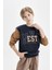 Erkek Çocuk Bisiklet Yaka Baskılı Sweatshirt C9794A824AU 8