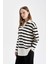Regular Fit Çizgili Polo Yaka Etek Ucu Detaylı Uzun Kollu Tişört Tunik D2183AX24AU 8