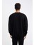 Oversize Geniş Kalıp Bisiklet Yaka Kalın Basic Düz Sweatshirt 14