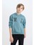 Erkek Çocuk Kapüşonlu Sırt Baskılı Sweatshirt C9799A824WN 10