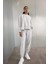Fit Oversize Geniş Kalıp İnce Sporcu Eşofman Altı Çift Cepli Jogger Paça Standart Boy Skuba Dalgıç Kumaş Z6694AZ24AU 10