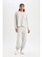 Fit Oversize Geniş Kalıp İnce Sporcu Eşofman Altı Çift Cepli Jogger Paça Standart Boy Skuba Dalgıç Kumaş Z6694AZ24AU 11
