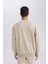 Oversize Geniş Kalıp Bisiklet Yaka Kalın Basic Düz Sweatshirt T5139AZ24AU 12