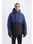 Fit Su Geçirmez Kayak Montu Su Geçirmez Kapüşonlu Polar Astarlı Fermuarlı Cepli D1823AX24WN 6