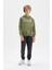 Erkek Çocuk Haki Sırt Baskılı Kapüşonlu Cepli Sweatshirt C9789A824AU 15