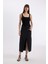 Long Fit Yırtmaçlı Jean Midi Etek D1464AX24WN 7