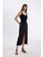 Long Fit Yırtmaçlı Jean Midi Etek D1464AX24WN 9