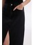 Long Fit Yırtmaçlı Jean Midi Etek D1464AX24WN 11
