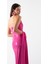 Odobella Kalp Yaka Straplez Anvelop Uzun Abiye Elbise Fuşya 3