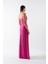 Odobella Kalp Yaka Straplez Anvelop Uzun Abiye Elbise Fuşya 5