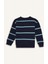 Erkek Çocuk Oversize Geniş Kalıp Bisiklet Yaka Baskılı Sweatshirt D1907A824WN 18