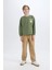 Erkek Çocuk Oversize Geniş Kalıp Bisiklet Yaka Sırt Baskılı Sweatshirt C9803A824WN 11