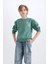 Erkek Çocuk Oversize Geniş Kalıp Bisiklet Yaka Sırt Baskılı Sweatshirt D1912A824WN 13
