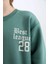 Erkek Çocuk Oversize Geniş Kalıp Bisiklet Yaka Sırt Baskılı Sweatshirt D1912A824WN 14