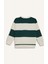 Erkek Çocuk Oversize Geniş Kalıp Bisiklet Yaka Çizgili Baskılı Sweatshirt C9802A824WN 14