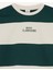 Erkek Çocuk Oversize Geniş Kalıp Bisiklet Yaka Çizgili Baskılı Sweatshirt C9802A824WN 13