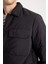 Su İtici Slim Fit Dar Kesim Gömlek Yaka Çıtçıtlı Cepli Şişme Mont D1230AX24WN 12