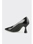 Siyah Deri Kadın Stiletto 3