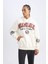 Fit NBA Miami Heat Oversize Geniş Kalıp Kapüşonlu Baskılı Kalın Sweatshirt D0672AX24AU 11