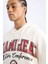 Fit NBA Miami Heat Oversize Geniş Kalıp Kapüşonlu Baskılı Kalın Sweatshirt D0672AX24AU 14