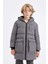Erkek Çocuk Su Geçirmez Kapüşonlu Fermuarlı Cepli Polar Astarlı Parka C8801A824CW 15