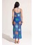 Regular Fit Çiçekli Kroşe Midi Plaj Elbisesi-Fall in Love C6106AX24SM 19