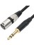 1/4 Inç - Xlr Erkek Dengeli Sinyal Bağlantı Kablosu 6.35MM - Xlr Yama Kablosu Mikrofon Dengeli Kablo 300CM (Yurt Dışından) 3