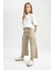 Kız Çocuk Wide Leg Kargo Cepli Geniş Bol Paça Pamuklu Pantolon C8778A824AU 8