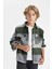 Erkek Çocuk Oversize Geniş Kalıp Kareli Polo Yaka Flanel Uzun Kollu Gömlek C9732A824WN 7