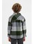 Erkek Çocuk Oversize Geniş Kalıp Kareli Polo Yaka Flanel Uzun Kollu Gömlek C9732A824WN 12