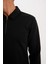 Regular Fit Polo Yaka Yarım Fermuarlı Basic Düz Sweatshirt D2279AX24AU 9