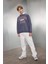 Erkek Çocuk Oversize Geniş Kalıp Bisiklet Yaka Baskılı Okul Sweatshirt D0983A824AU 11