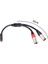 3.5mm Stereo Dişi Jak-Çift-Xlr 3 Pin Erkek Fiş Y Aux Aux Kablosu 3,5 mm Ila 3pin Xlr Y Mikrofon Kablosu (Yurt Dışından) 2