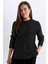 Regular Fit Bisiklet Yaka Simli Kumaş Triko Kazak D0405AX24WN 8