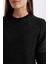 Regular Fit Bisiklet Yaka Simli Kumaş Triko Kazak D0405AX24WN 12
