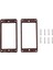 2pcs Elektro Gitar Ahşap Humbucker Gitar Pikap Çerçevesi Pikap Montaj Yüzüğü (Yurt Dışından) 1