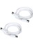 2pcs Mıdı Uzatma Kablosu 1.5m 5pin Erkek - Erkek Piyano Gitar Enstrüman Pc Kablosu (Yurt Dışından) 1