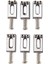 6 Adet Elektro Gitar Köprüsü Saddles Strat Tele Gitar Değiştirme Için Düz Set (Yurt Dışından) 1