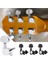 12PCS/2SET Elektro Gitar Makinesi Kafaları Metal Tunerler Mini Oval Tuner St Tl Tele Ayar Mandalları Siyah Gümüş (Yurt Dışından) 4