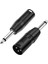 6.35MM Mono Erkek - Xlr 3 Pin Erkek Audio Fiş Dönüştürücü Adaptör Bağdaştırıcı Konektörü Kulaklık Mikrofon Amplifikatörü (Yurt Dışından) 1