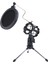 Mikrofon Ön Cam Filtre Kapağı ile Bilgisayar Video Kaydı Için Ayarlanabilir Mikrofon Standı Masaüstü Tripod (Yurt Dışından) 1